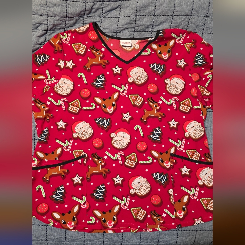 Carter's Red Holiday Pajama Top